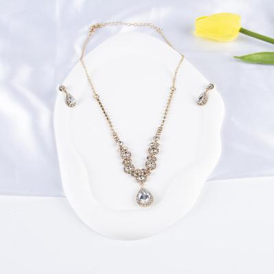 China Factory direct sales of romantic jewelry wholesale high quality women's fashion earring necklace set fine luxury jewelry for sale