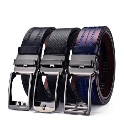 China Wholesale Business Leisure Exquisite Alloy Men's Automatic Belt Buckle Embossing Technology Men's Belt for sale