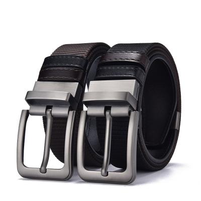 China Wholesale Classic Business Vintage Men's Alloy Pin Buckle Belt Durable Men's Double-Sided Belt for sale