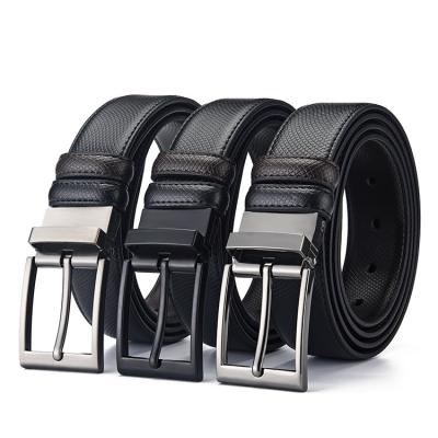 China Business manufacturer direct sales atmosphere exquisite men's belt alloy pin buckle belt high quality for sale