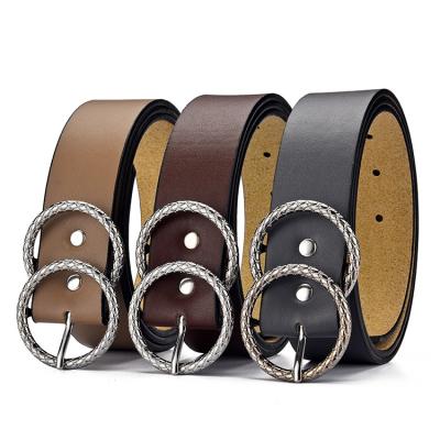 China Fashionable and simple women's alloy pin buckle belt exquisite and elegant business women's belt for sale