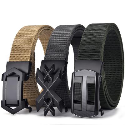 China Simple business men's nylon belt wholesale daily leisure men's alloy belt and exquisite for sale