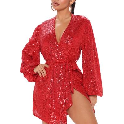 China Anti-Static Cheap Price Sexy Sequin Dress Women Sequin Dress Women Sequin Bodycon Dress for sale