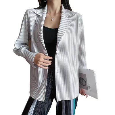 China Breathable personality design printed pleated long sleeve tightly complements stylish women blouses and tops for sale