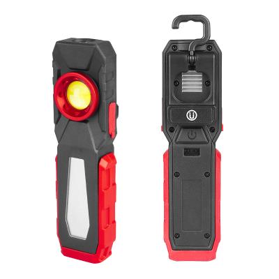 China Super Bright 500 Lumens ABS+PC+TPR+AL Rechargeable Led Working Light , Portable Waterproof Inspection COB Led Work Light With Strong Magnet for sale