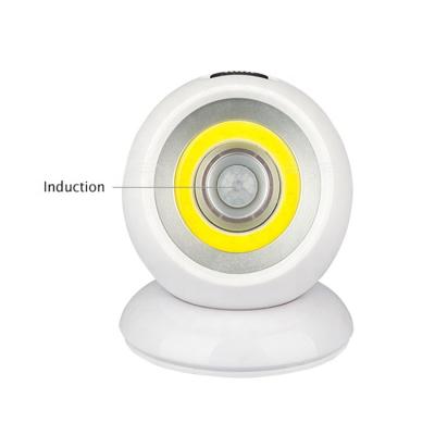 China Room Battery Operated AAA COB Led Motion Auto Sensor Light With Iron And Strong Magnet for sale