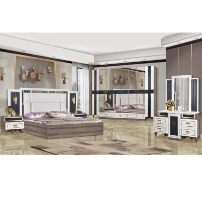 China (Others) Vintage Glass Almirah Adjustable Antique Mirrored Bedroom Designs Storage Furniture Wardrobe With Mirror for sale