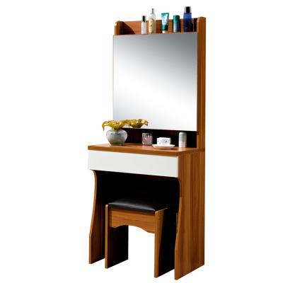 China PANEL Modern Wooden Bedroom Furniture Small Makeup Dresser With Mirror for sale