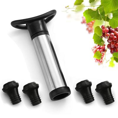 China Viable vino wine pump Sublimation tapon de vino ahorrador de bomba de vino with silicone wine saver bottle stopper for sale