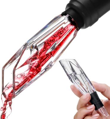 China Multi-Function Custom Easy Premium Wine Liquor Instantly Speed ​​Aerating Aerator Pourer Wine Pack Bottle Dispenser Decanter for sale