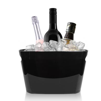 China Viable Plastic Large Capacity Cooler Ice Bucket Champagne Beverage Tubs Tin Party for sale