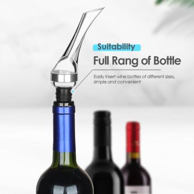 China Viable Aeration Machine Accessories Wine Decanter Spout Liquor Bottle Quick Aerator Pourer for sale