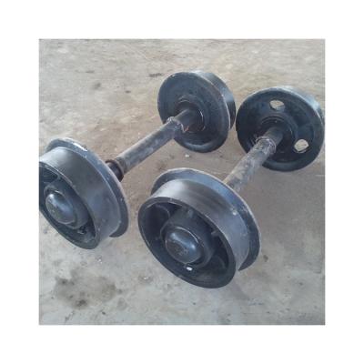 China energy & Ore Cart Wheel Set Coal Mining Cart Mine Car Mine Mining Wheel Assembly for sale