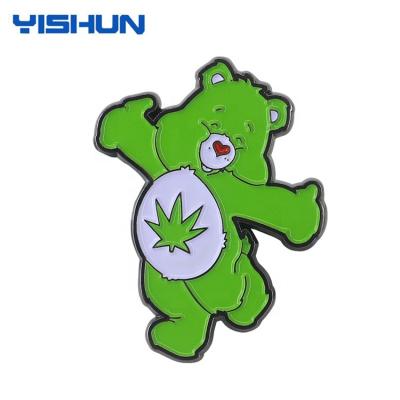 China Customize Custom Metal Logo Souvenir Girl Soft Enamel Bear Lapel Pin Badge for sale