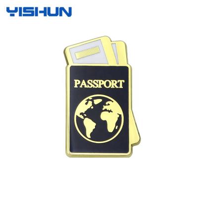 China Customize Wholesale Custom Enamel Metal Eco Friendly Dubai Gold Pin Badge for sale