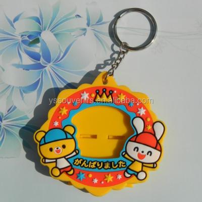 China Soft PVC Manufacturers In China Custom Rubber Photo Frame Key Chain for sale