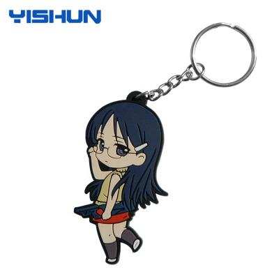 China China Custom Rubber Manufacture Sole Teacher Rubber Soft PVC Key Chain for sale