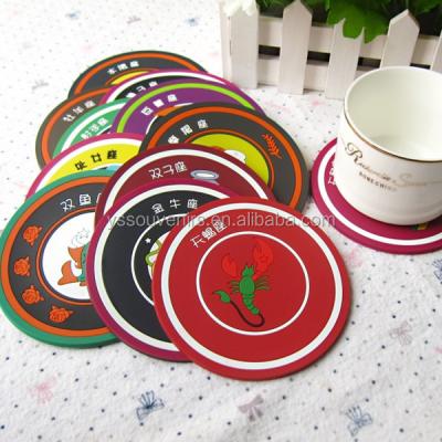 China Sustainable Custom Durable Silicone Rubber Tea Cup Coaster for sale