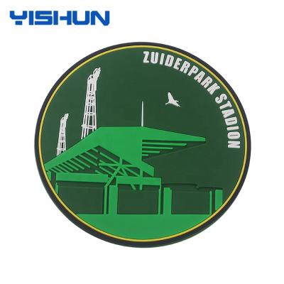 China Sustainable Customized Single Japan PVC Beer Drink Cup Mat Rubber Coaster for sale