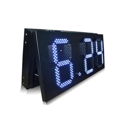 China 8.88 Sizes Outdoor Led Digital Sign 12 Inch Oil Price Sign LED Billboard Gas Station LED Rainproof Outdoor Warm White for sale