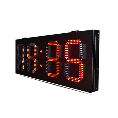 China 10 inch outdoor [Hong Hao] red 88.88 outdoor waterproof and cost-effective format the lead time and temperature digital display for sale