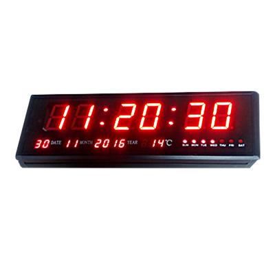 China [Personal customization] Indoor 3 - inch 6 - 12 digit large screen / red table / bedroom 24 hour countdown digital clock temperature countdown for sale