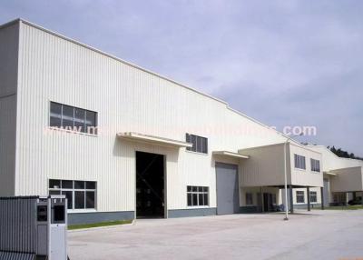 China Heavy Gauge Prefabricated Steel Warehouse With Sliding Door / Rolling Door for sale