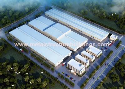 China Temporary Steel Building Warehouses , Prefabricated Modular Building Systems for sale