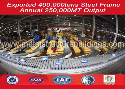 China Easy Assembled Precision Steel Warehouse / Light Steel Frame Buildings for sale