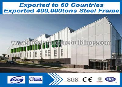 China Main Steel Frame Structure , Large Metal Garage Buildings New Style Design for sale