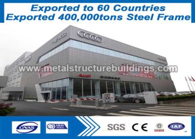 China Outdoor Steel Prefabricated Building Structure With Sand Blasting Surface Treatment for sale