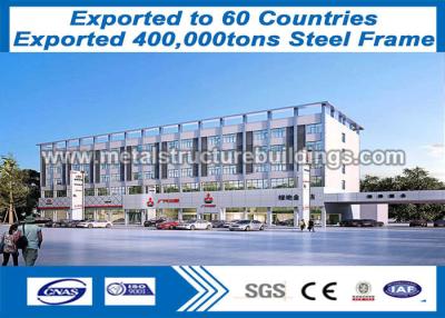 China Pre Fab Steel Frame Buildings Good Vibration Performance ISO9000 ISO14000 Approved for sale