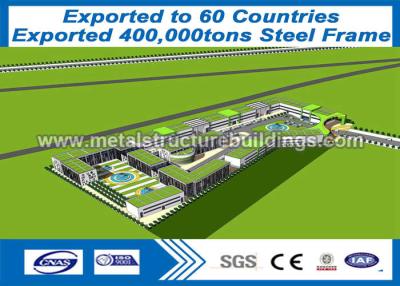 China Prefabricated Industrial Steel Framed Buildings , Light Steel Framing For Residential Buildings for sale