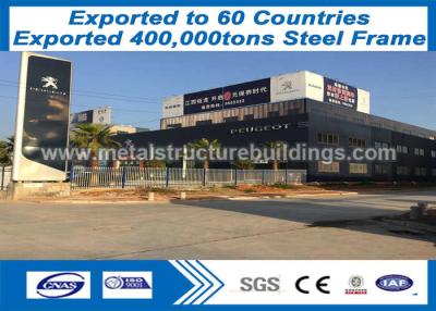 China Long Span Steel Frame Buildings ATSM Code Satisfactory Property Of The Steel for sale