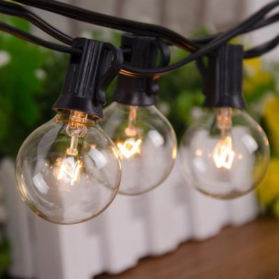 China Globe G40 String Lights Different Color 25FT 50FT 100FT G40 LED String Lights For Outdoor Wedding Party Patio Use for sale