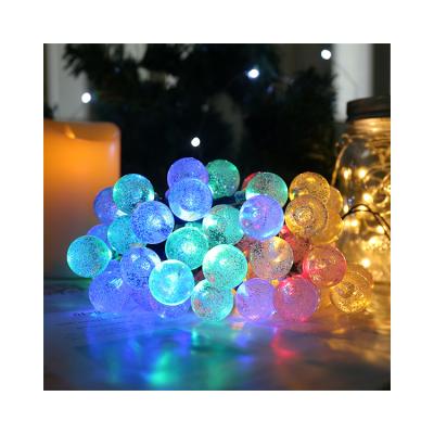 China High Quality Outdoor Lighting Marry Atmosphere Lighting Bubble Crystal Ball String Lights Happy Wedding Party Lights for sale