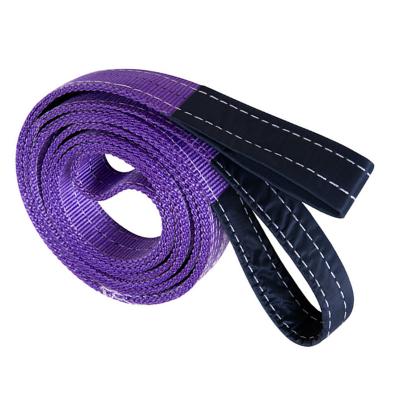 China Pick 1 Multi-size Polyester Flat Webbing Sling Ton-12 Ton 100% Polyester Eye Lifting Sling for sale