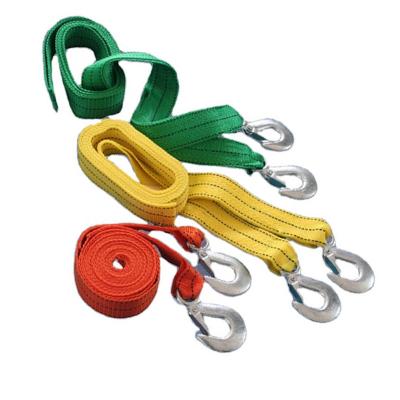 China Doing Cargo Lashing Tie Up Hot Selling Emergency Portable Flexible Tow Rope 2.8 Ton Car Towing Belt Bungee for sale