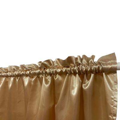 China Luxury Insulated Curtains Insulated Newest Kitchen Cafe Home Living Room Satin Curtains With Valance European Style for sale