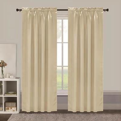 China Hot Selling Insulated 100% Polyester Fabric Window Curtains For Living Room for sale