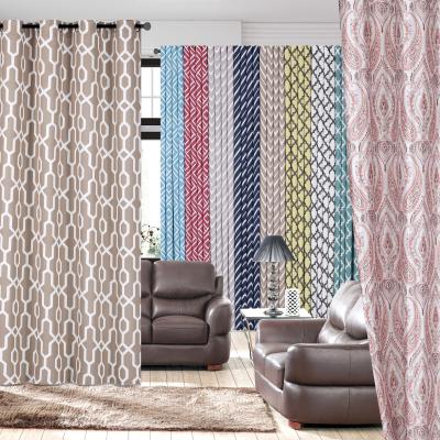 China European and American living room set curtain window fabric fauxsilk style insulated factory supply for sale