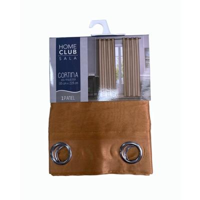 China New Design Quality Faux Insulated Guaranteed Silk Coffee Drapes China Window Curtain for sale