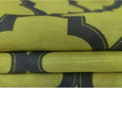 China Factory supply fauxsilk printing fabric window curtain set insulated living room for sale