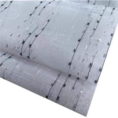 China 100% Polyester Linen Look Canvas With Chenille Curtain Fabric for sale