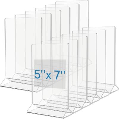 China MaxGear Wholesale Custom Packs 12 5 x 7 Inch Display Holder Price Name Card Tag Label Stands Business Card Holder Sign Holder B284 for sale