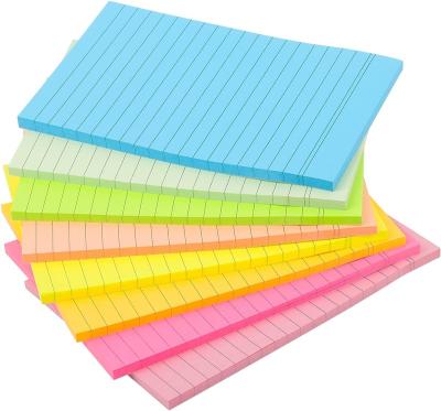 China Self Adhesive Maxgear Customized 8 Pads 4x6 Inch 360 Adhesive Note Paper Student Notebooks Sheets Use Writing Lined Sticky Notes for sale