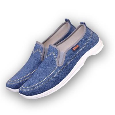 China Factory Wholesale Flat Men's Denim Breathable Casual Shoes for sale