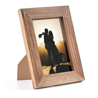 China Retro Photo Frame Solid Picture Frames Table Tops Or Wall Picture Frame Creative Home Office Wooden Picture Frame for sale