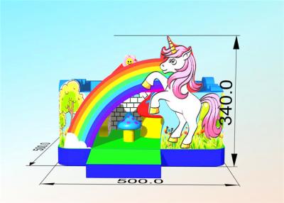 China Novelty Unicorn 5m Inflatable Indoor Playground For Family for sale