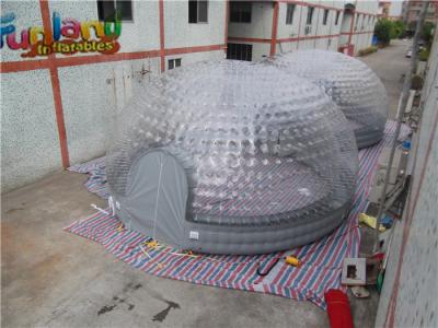 China Customized 2 In 1 Clear PVC 8m Mobile Inflatable Pop Up Dome Tent For Events for sale